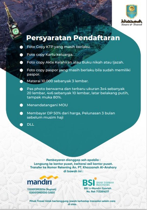 Jadwal Haji Plus Furoda 2028 Di Bekasi